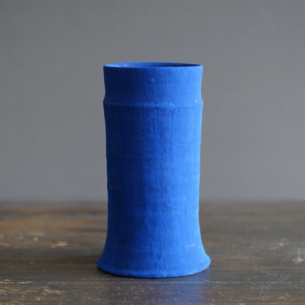 Blue / Red Column Flower Vase #JT434E