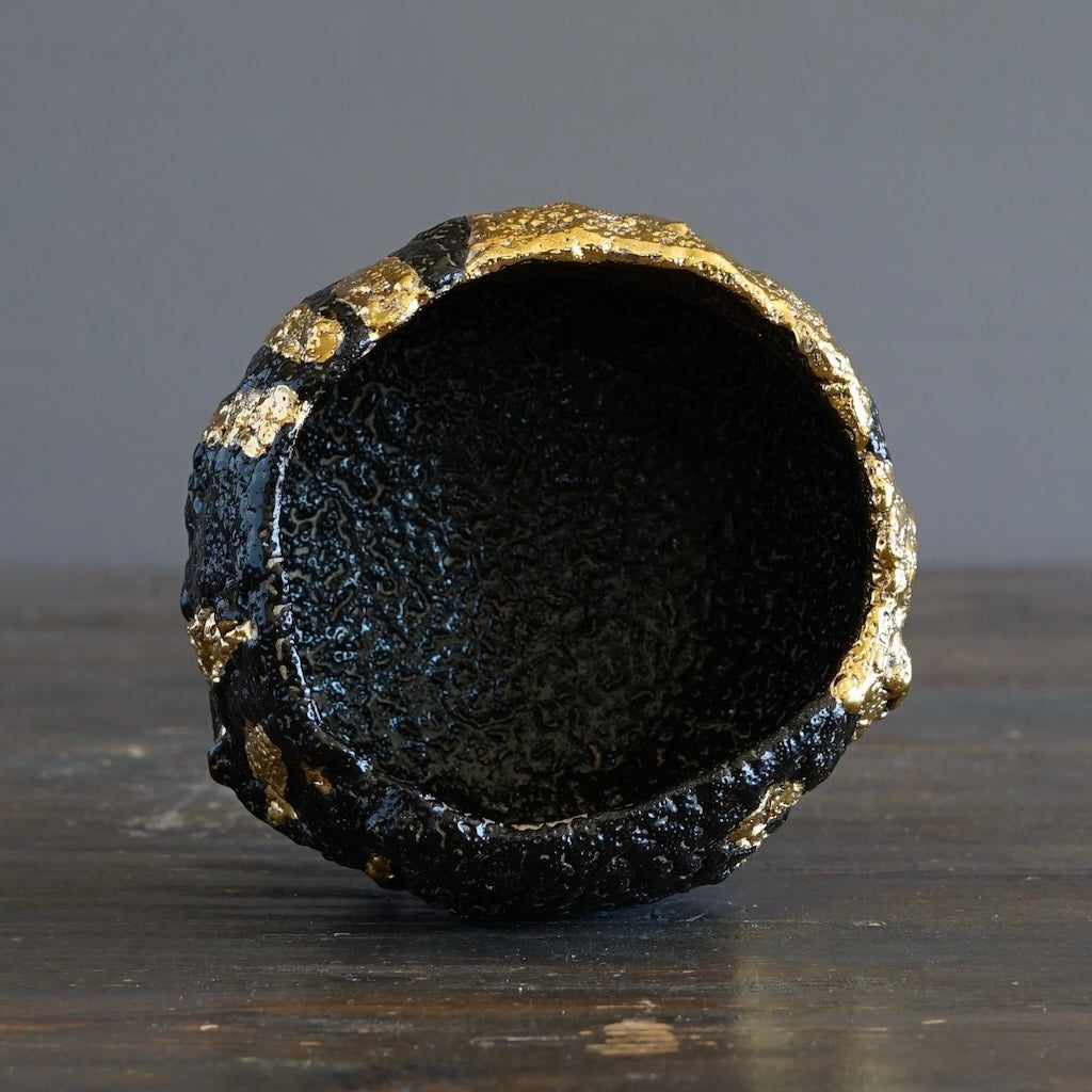 Gilded Earth Tea Ceremony Bowl #HT489