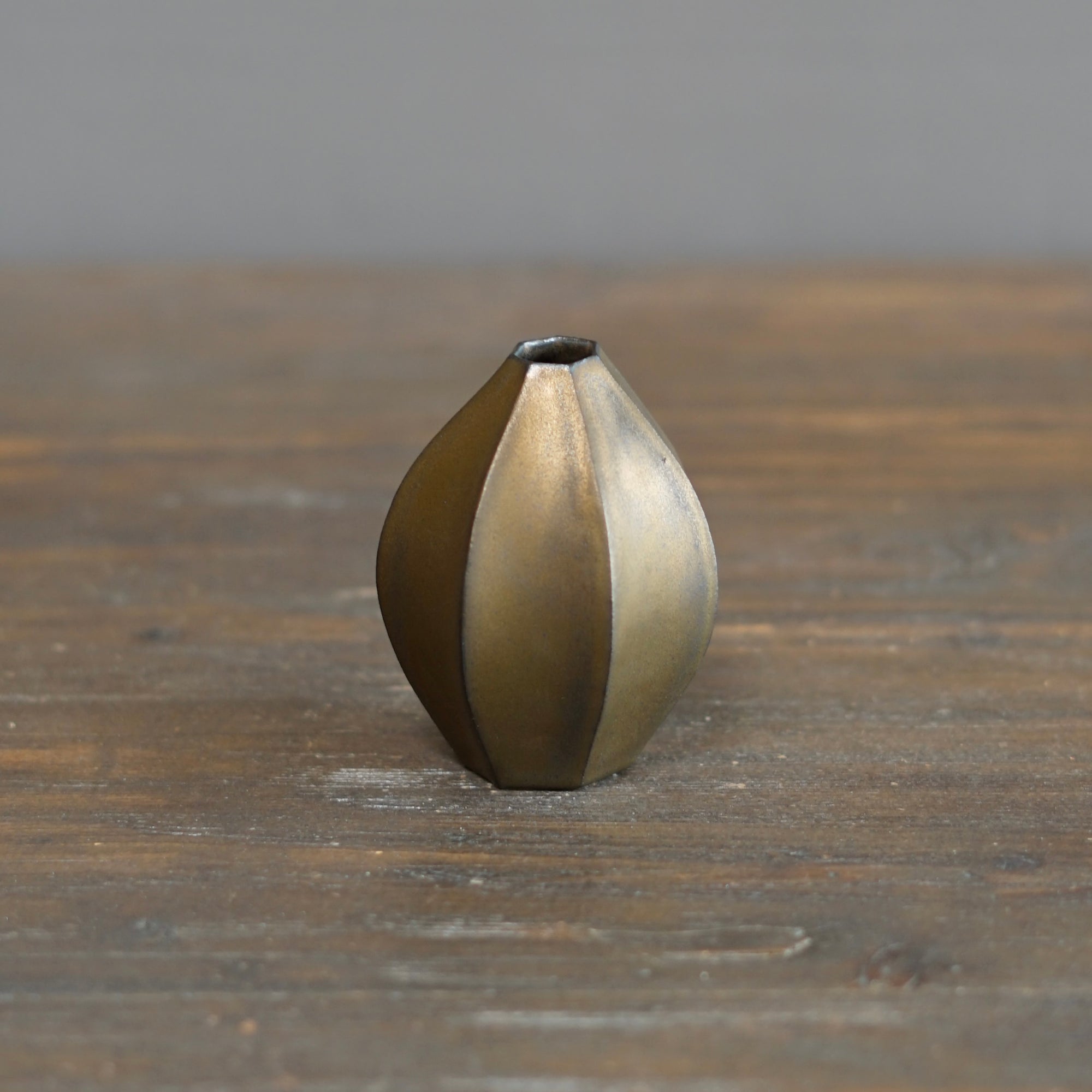 Brown Bud Vase #KT07
