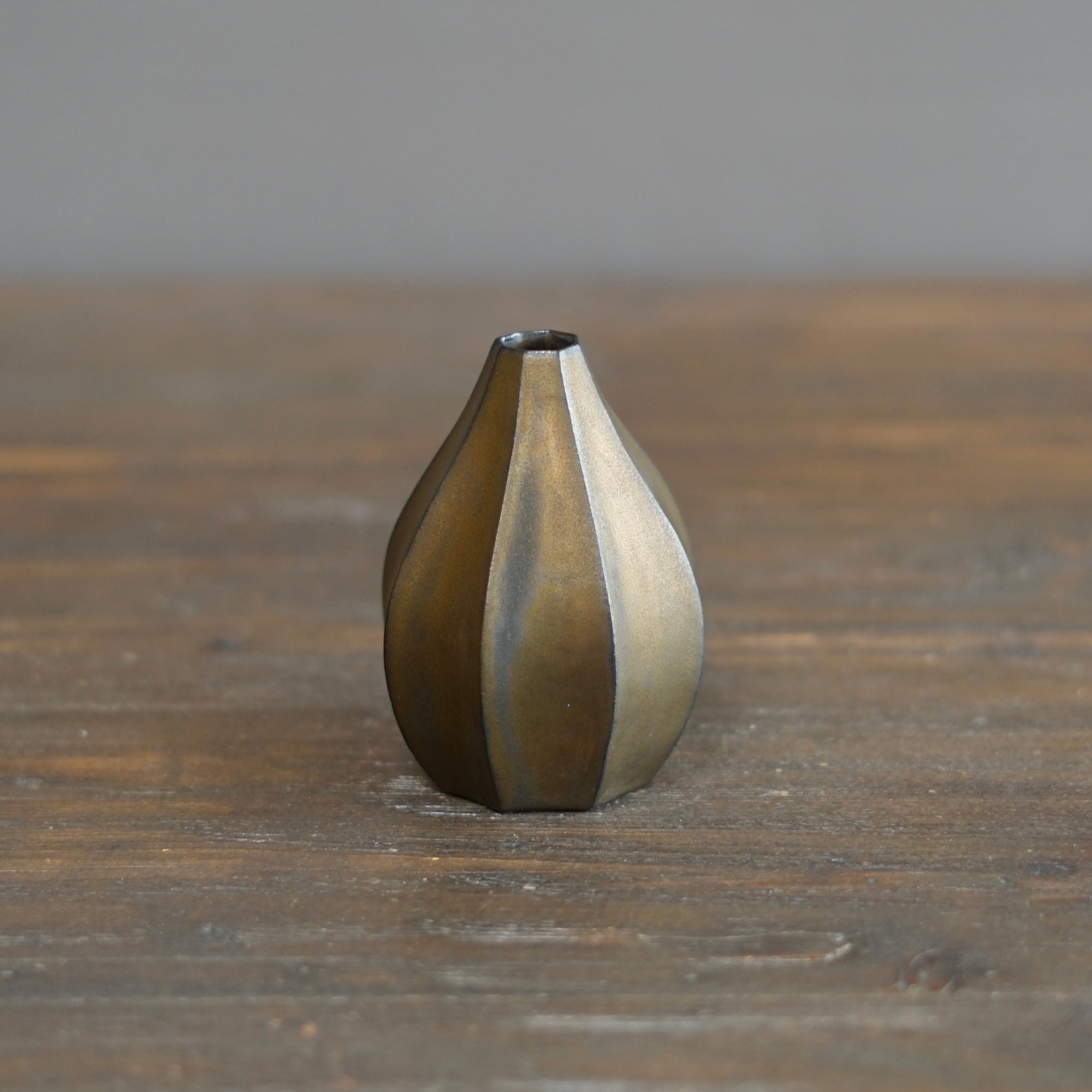 Brown Bud Vase #KT11