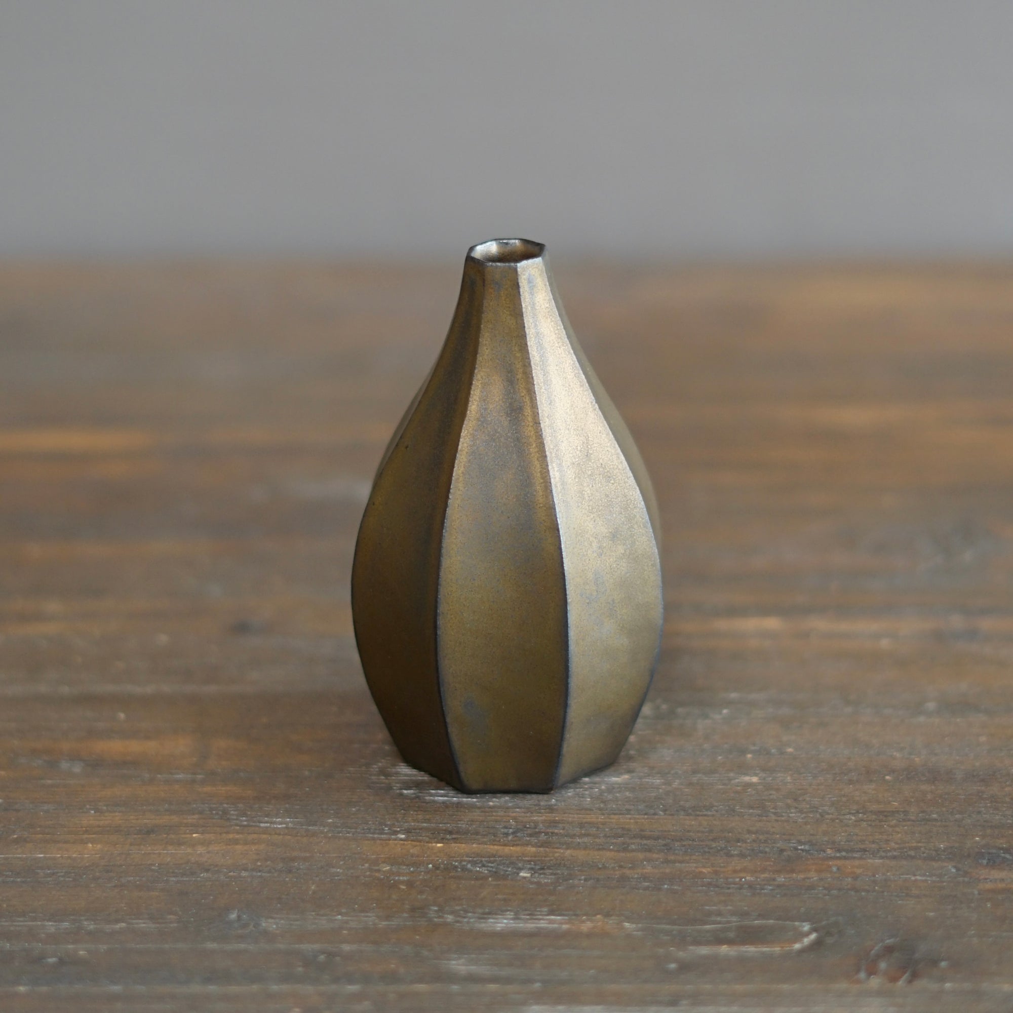 Brown Bud Vase #KT12