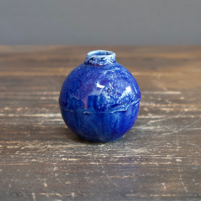 Mini Blue Globe Bud Vase #LK714E