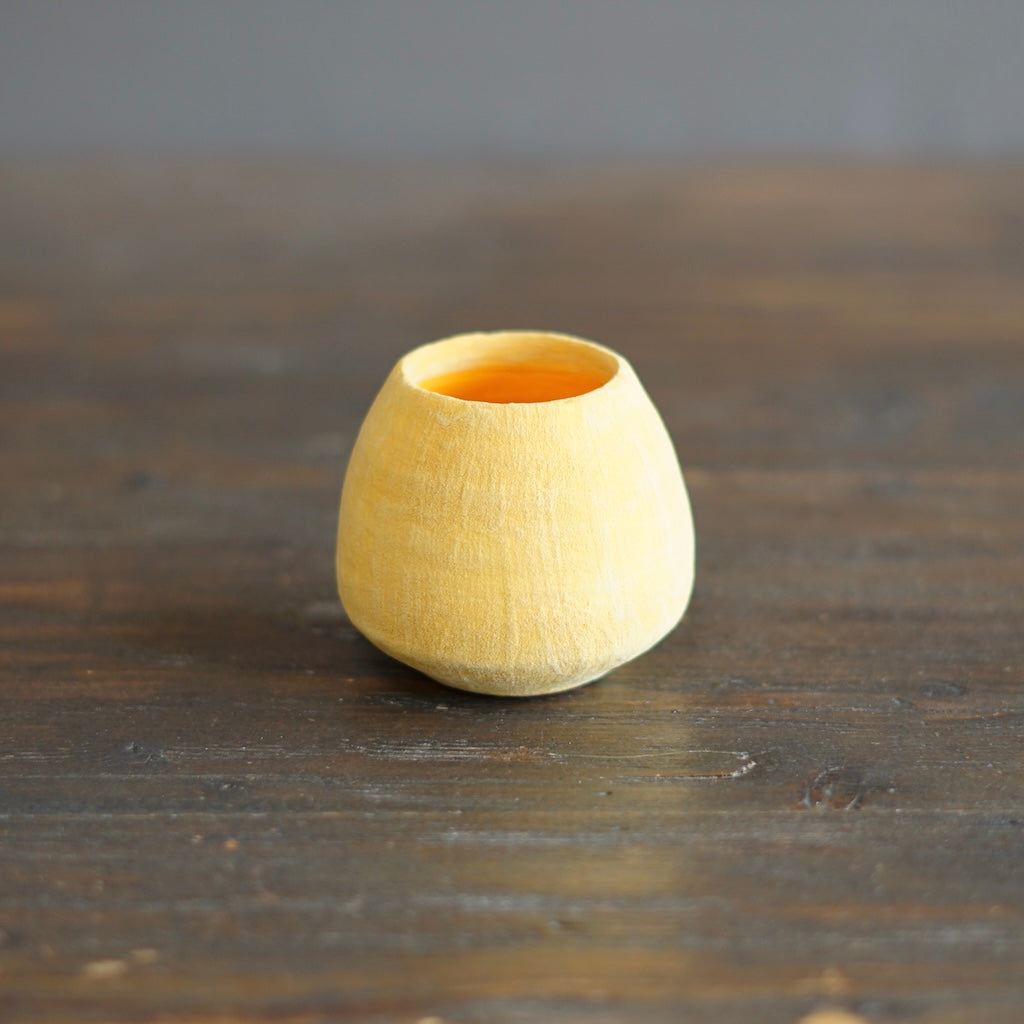 Yellow / Orange Mini Dino Vase #JT398D