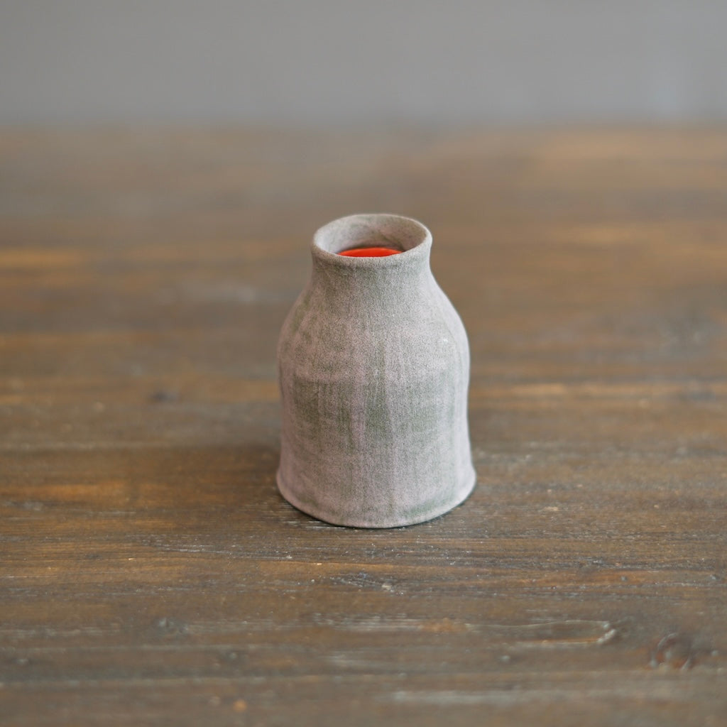 Grass / Red Mini Bottle Vase #JT401D