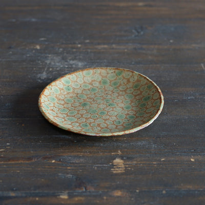 Green Dots Small Plate #LK891A