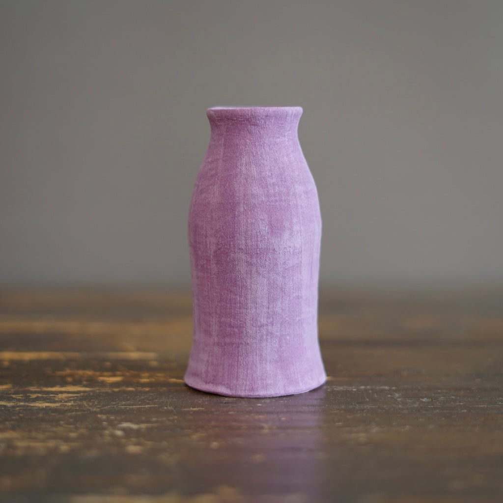 Lavender / Orange Bottle Vase #JT400B