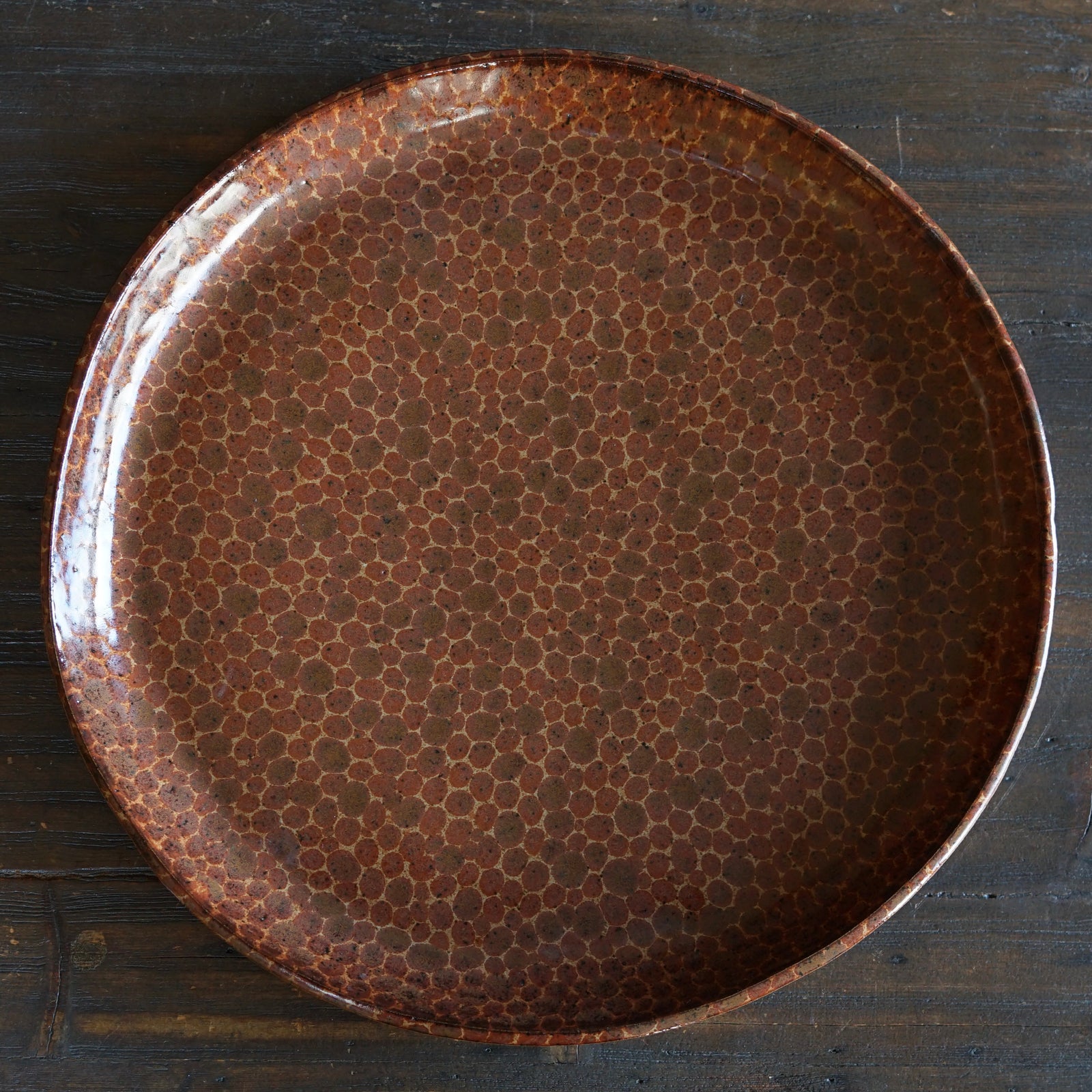 Brown Dots Serving Platter #LK898