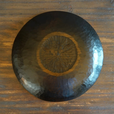 Large Hand Carved Wooden Plate #YT1H