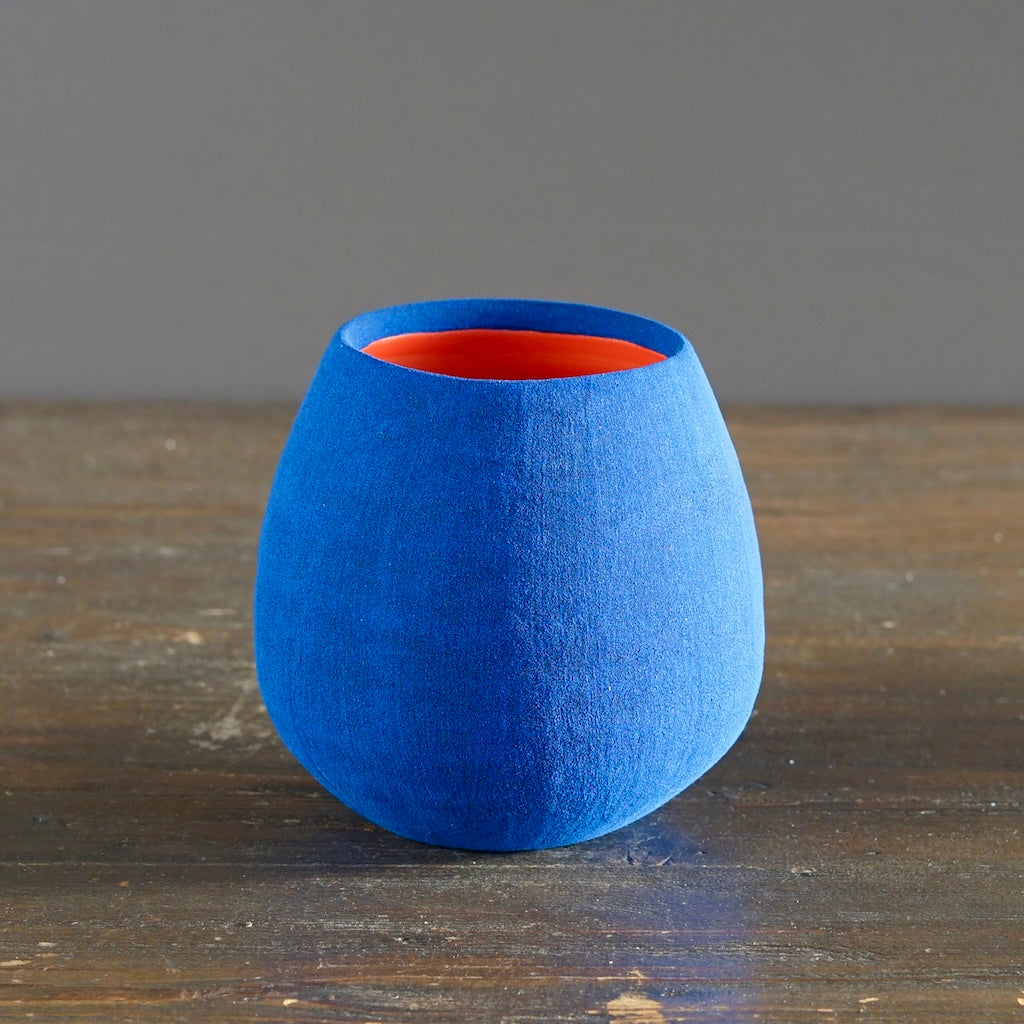Blue / Red Small Dino Vase #JT435A