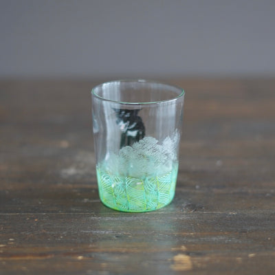 Green SUMIRE-chan Glass Tumbler #U20A