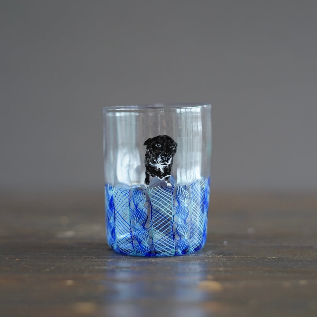 Blue SUMIRE-chan Glass Tumbler #U20C