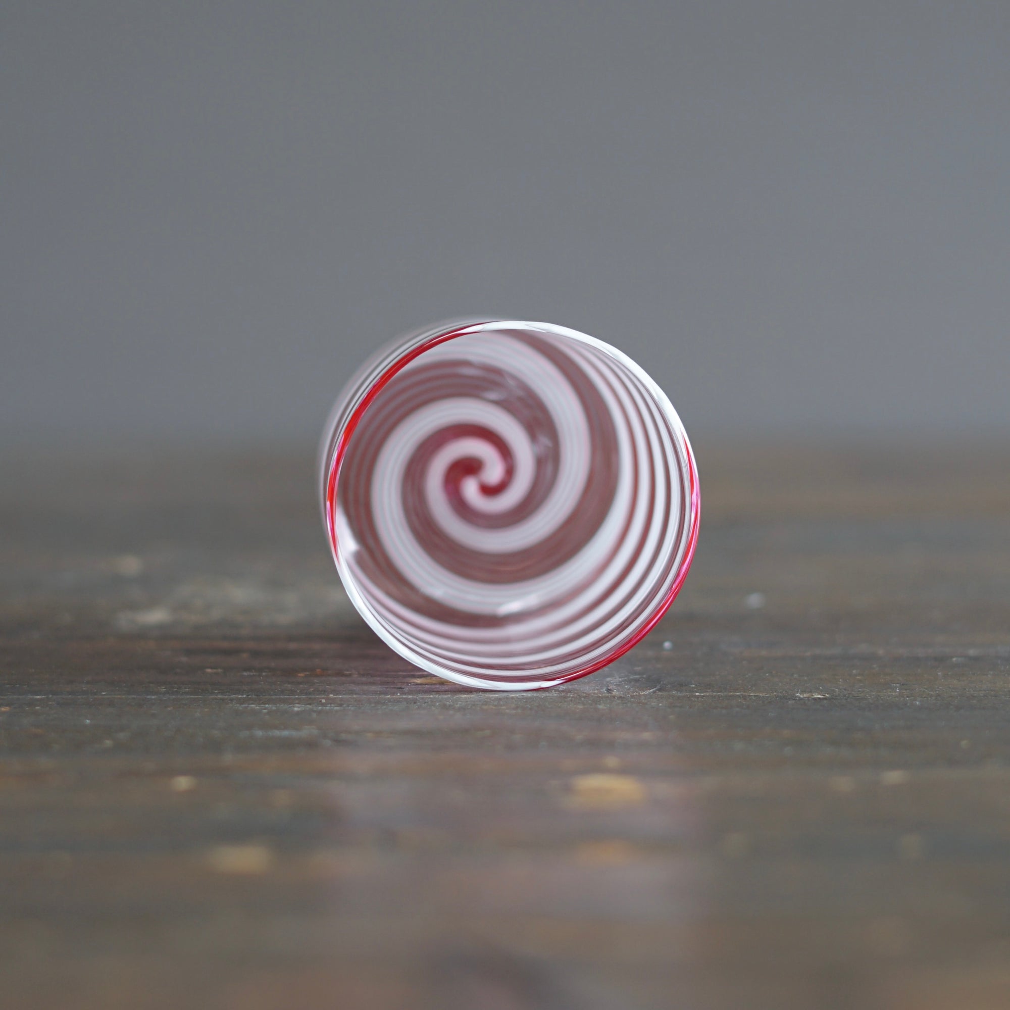 Candy Cane Spiral Glass Tumbler #U12G
