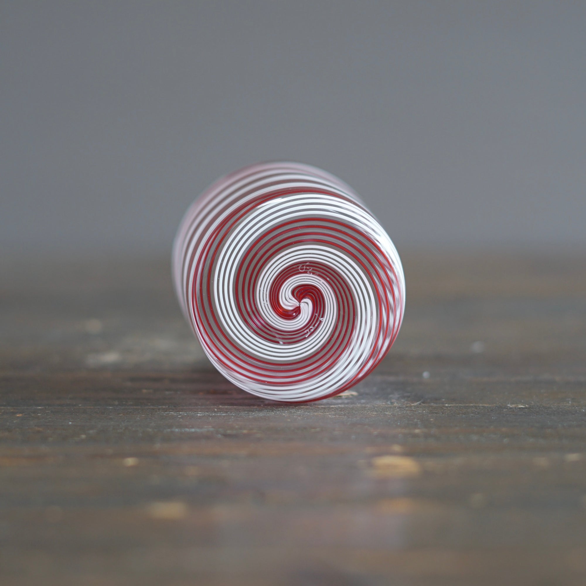 Candy Cane Spiral Glass Tumbler #U12G