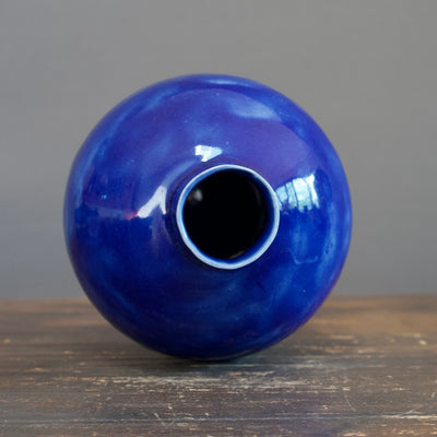 Blue Globe Flower Vase #LK726A
