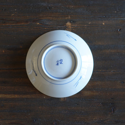 Blue and White Dessert Plate "Usagi to Kame" Folktales #Hi4A