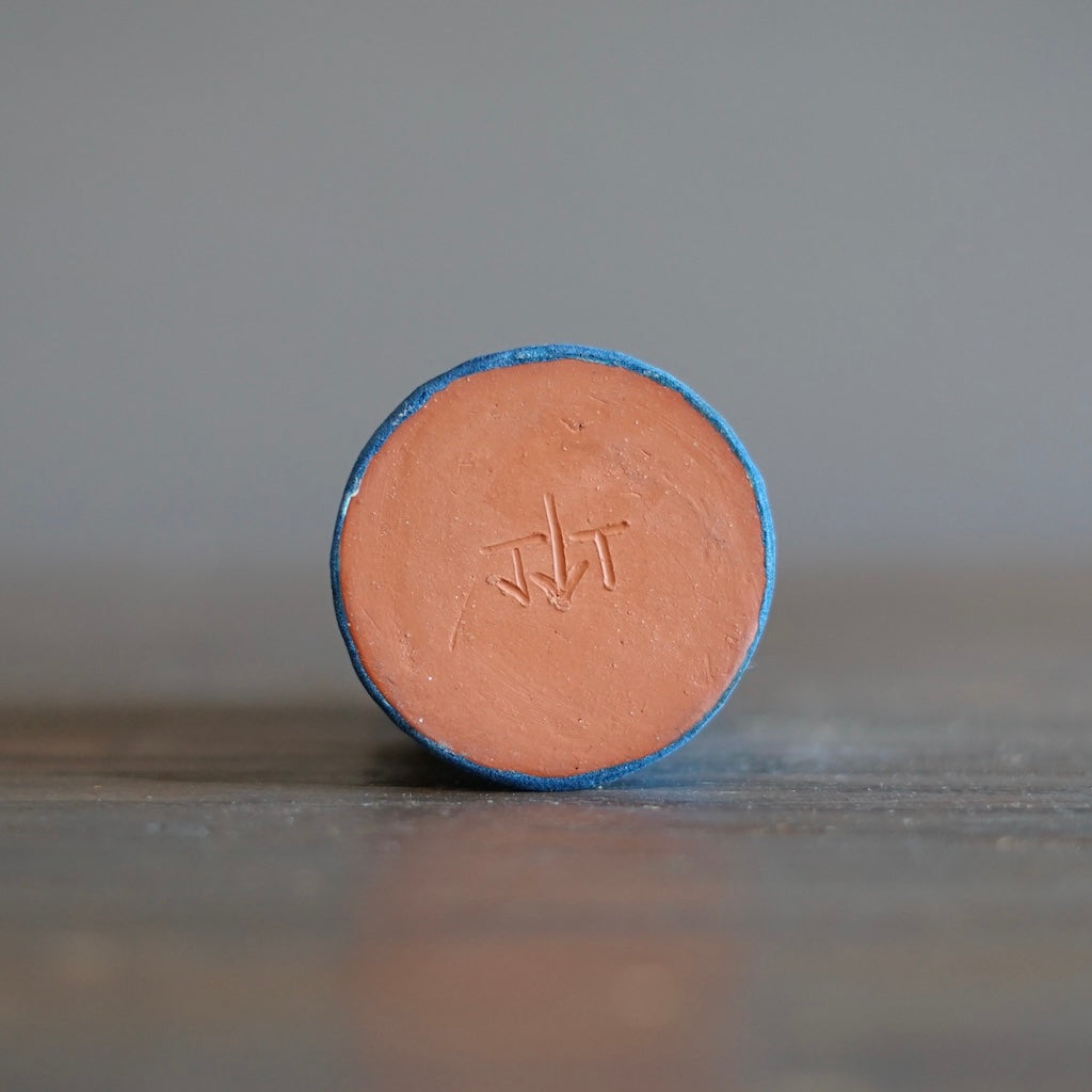 Blue Jean / Red Bottle Vase #JT403B