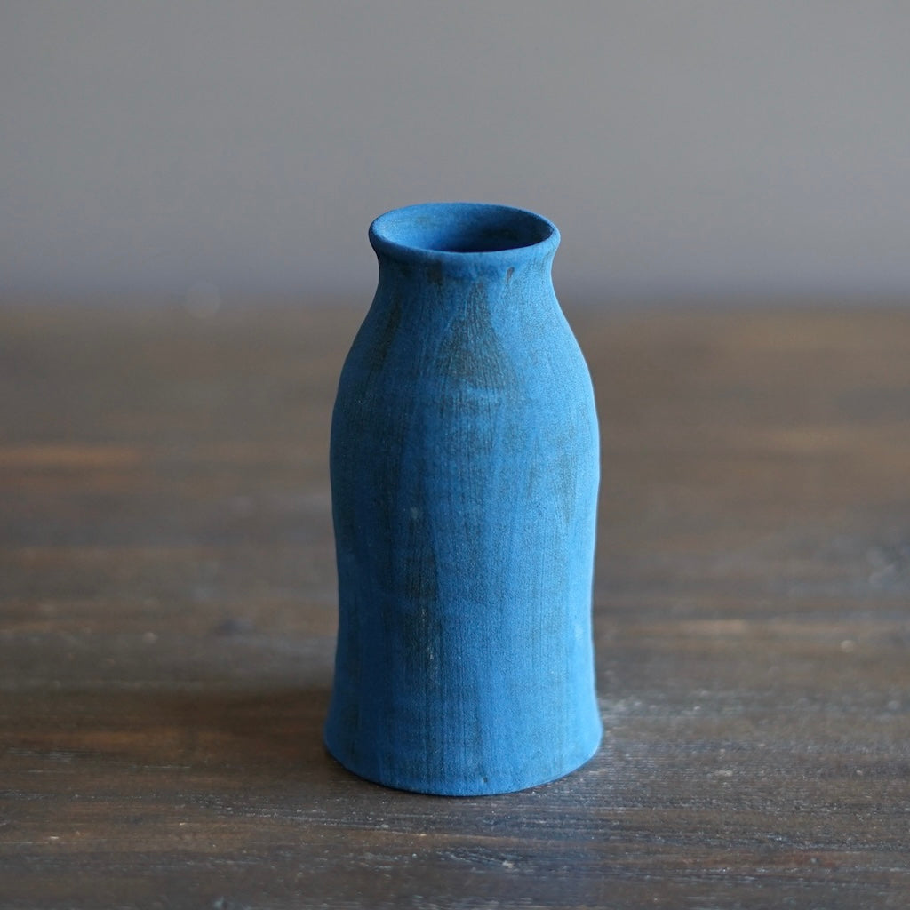 Blue Jean / Red Bottle Vase #JT400D