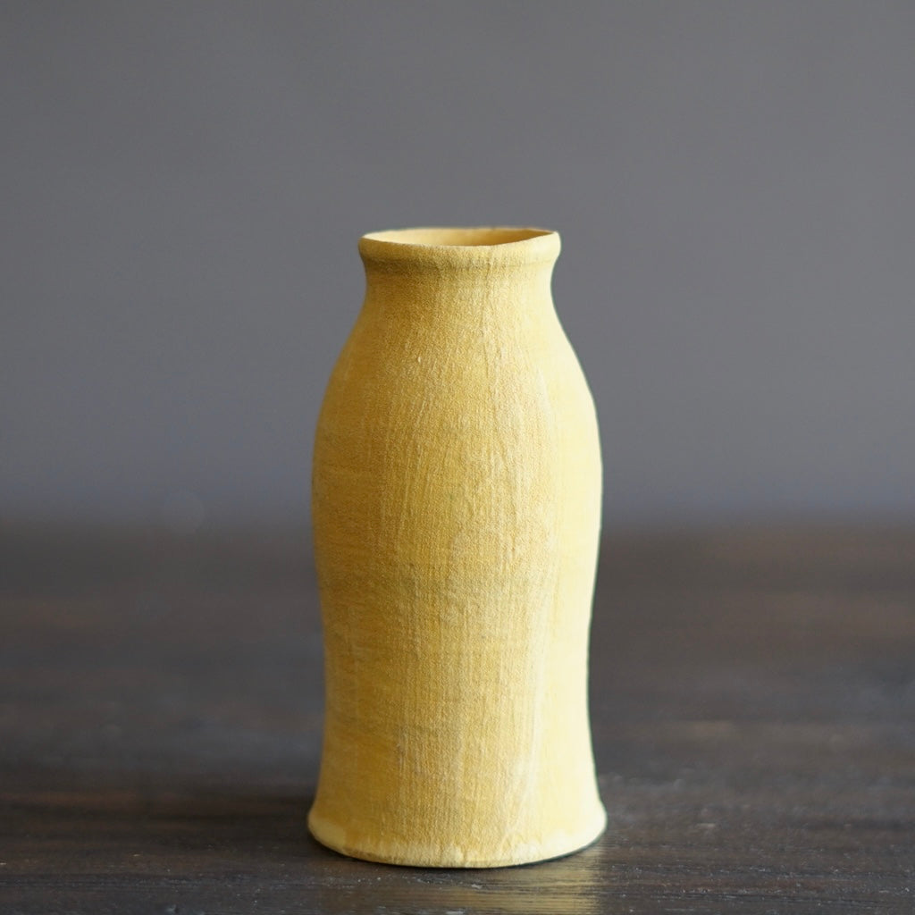 Yellow / Yellow Bottle Vase #JT392B