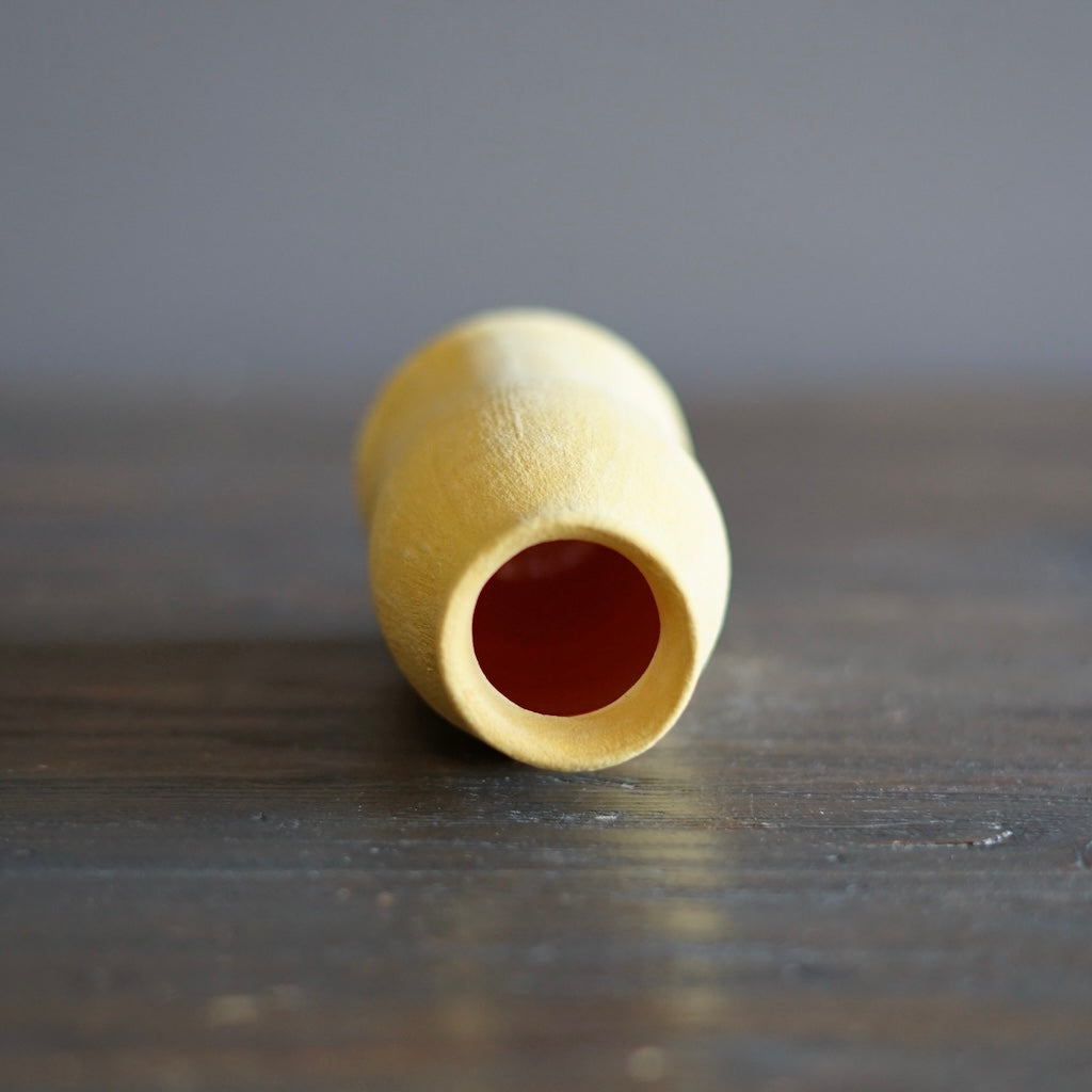 Yellow / Yellow Bottle Vase #JT392B