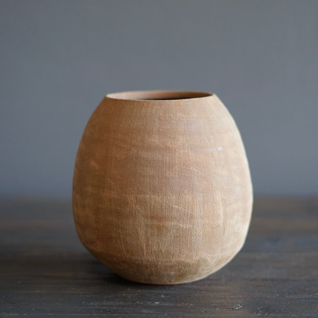 Light Brown / Brown Dino Vase #JT407B