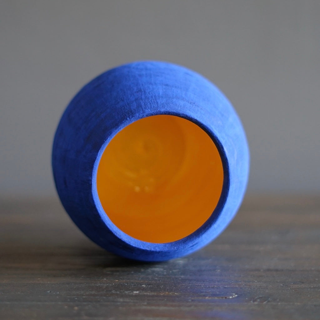 Blue / Yellow Dino Vase #JT407H