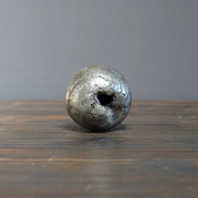 Round Silver Bud Vase #HT426C