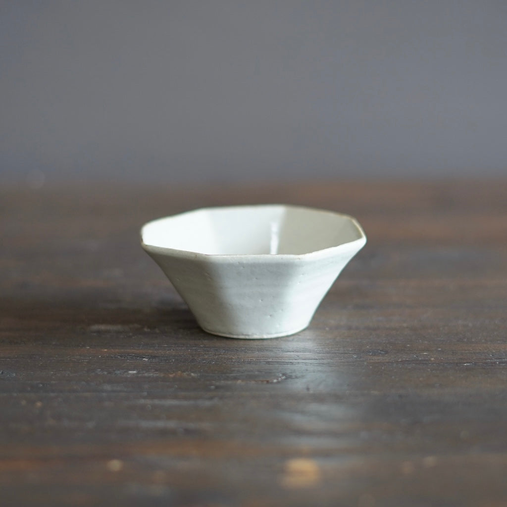 Octagonal Small White Bowl #TK11