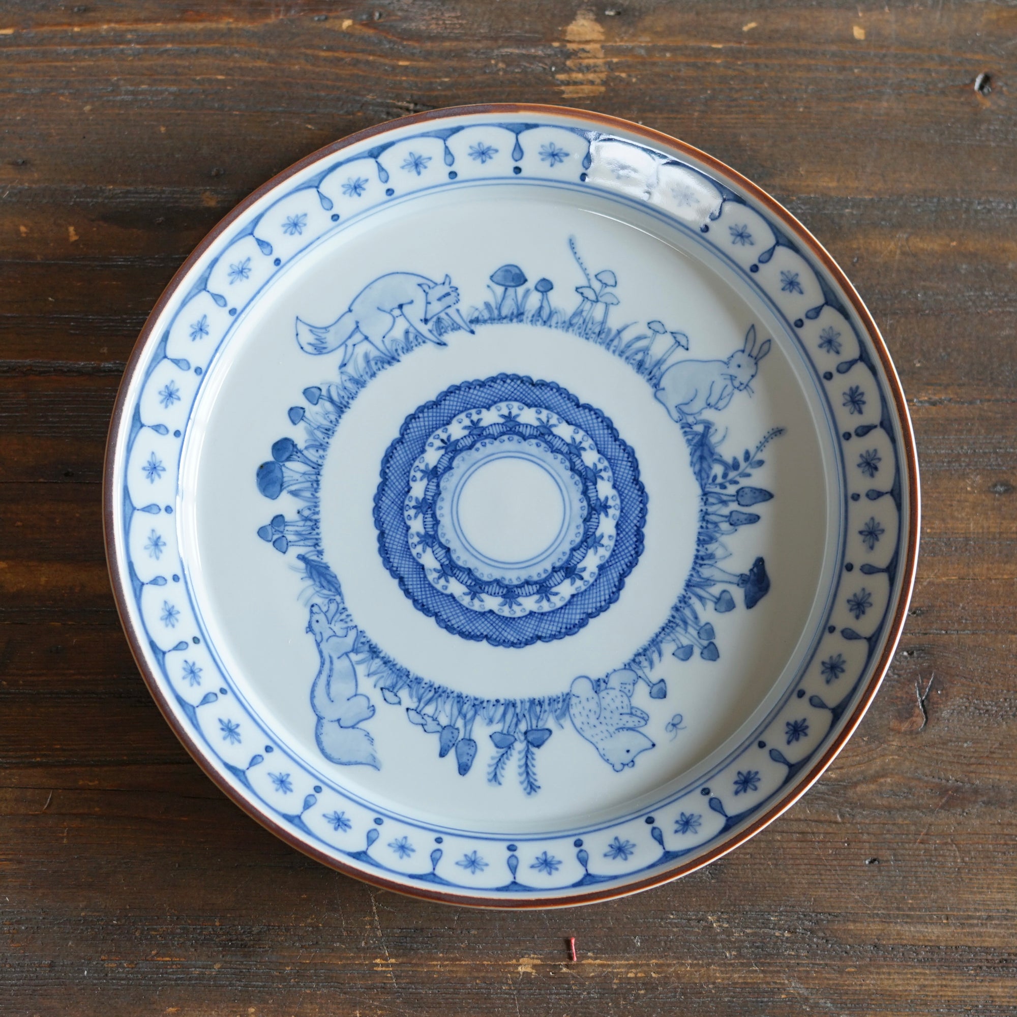 Mushrooms SOMETSUKE Plate #Hi3B