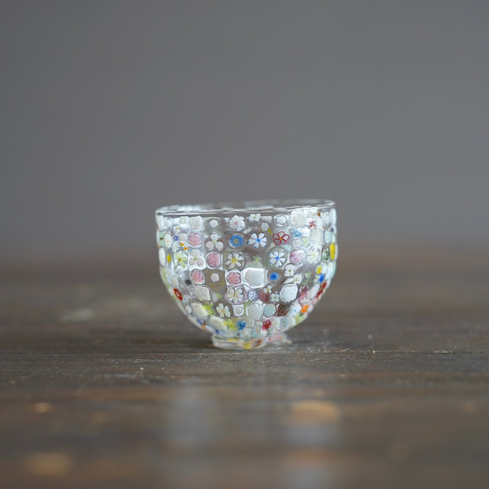 Flower Garden Murrini GUINOMI Sake Cup #F3A