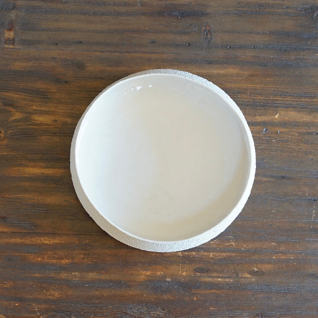 White Caviar Shallow Bowl #LK816B