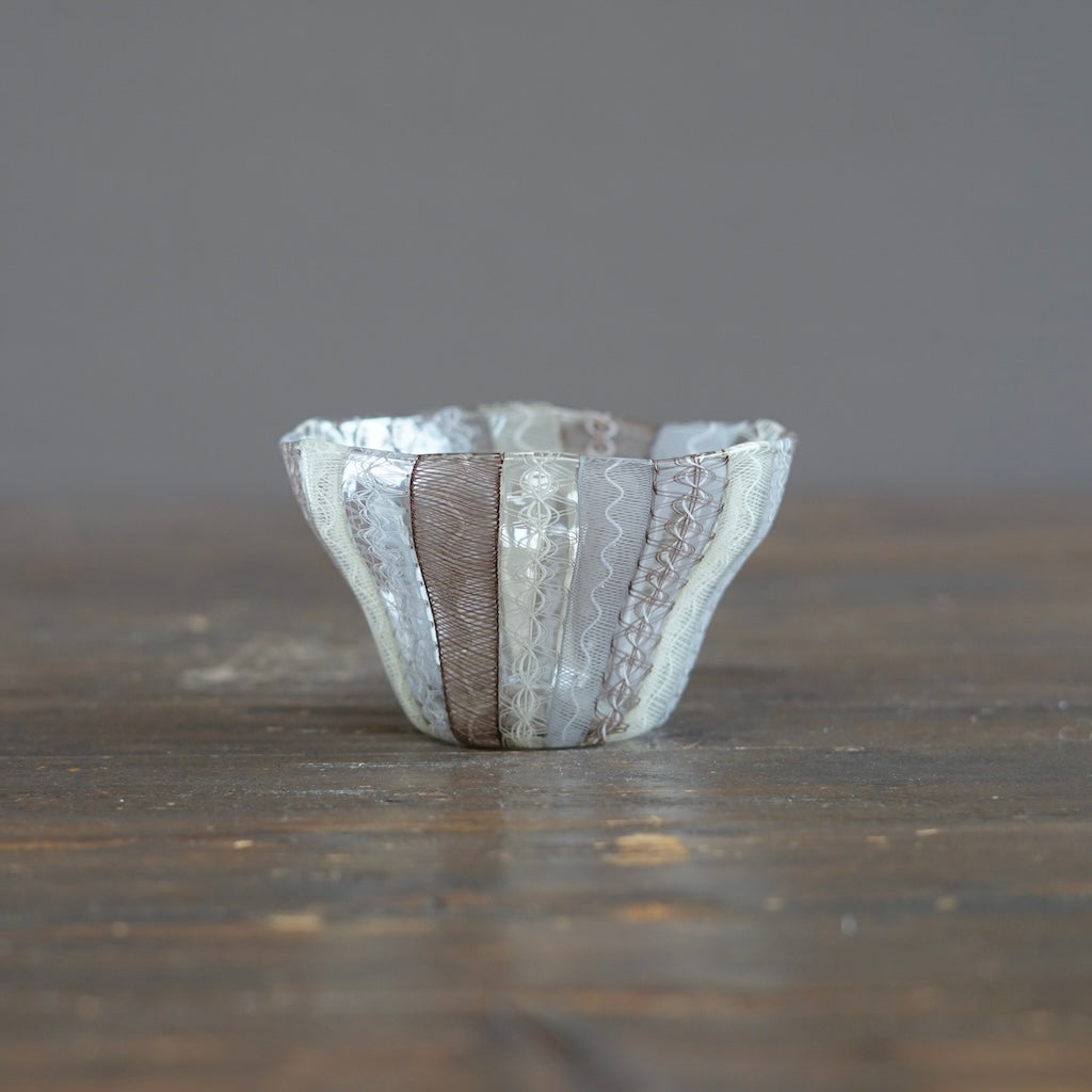 Gray Lace Dessert Cup #U19A