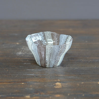 Gray Lace Dessert Cup #U19A