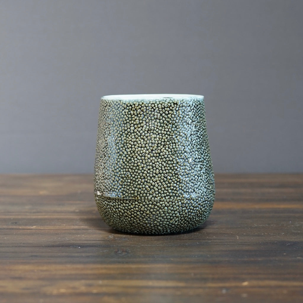 Metallic Caviar Flower Vase #LK814B