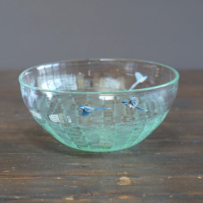 Flying Magpies Large Lace Bowl #U16