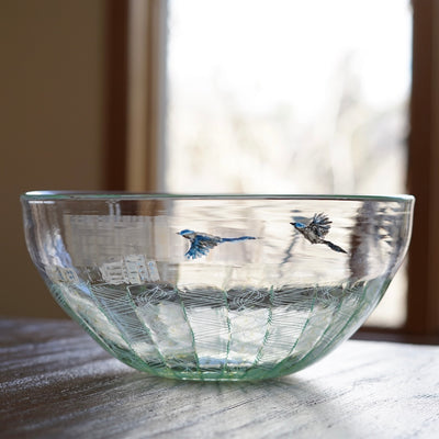 Flying Magpies Large Lace Bowl #U16