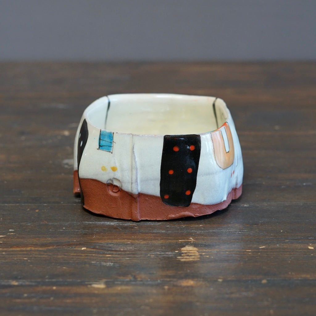 "Schematics" Square Bowl #BC95A