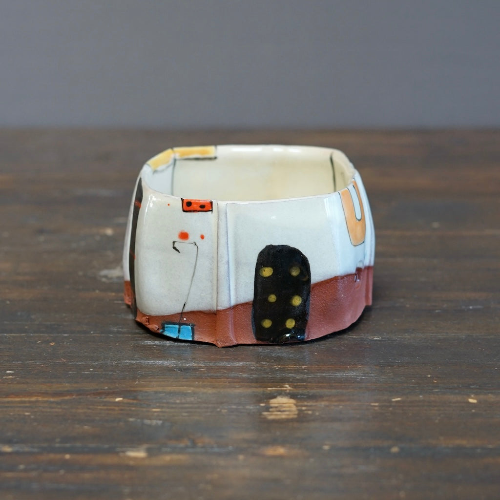 "Schematics" Square Bowl #BC95C