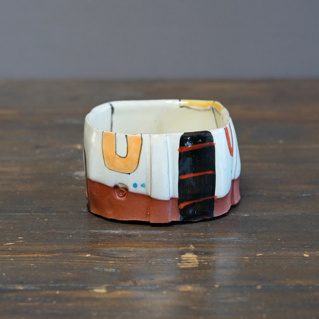 "Schematics" Square Bowl #BC95C