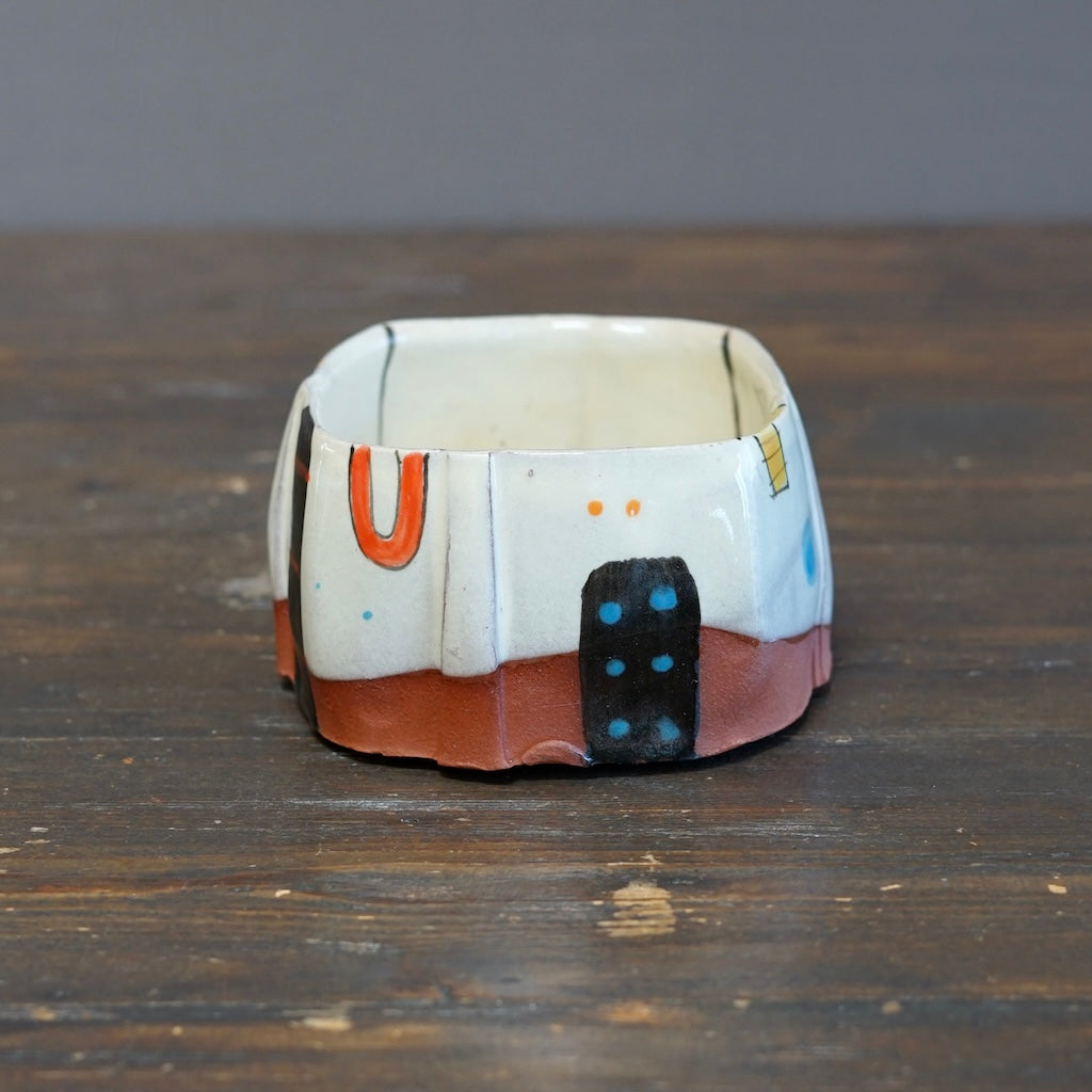 "Schematics" Square Bowl #BC95C