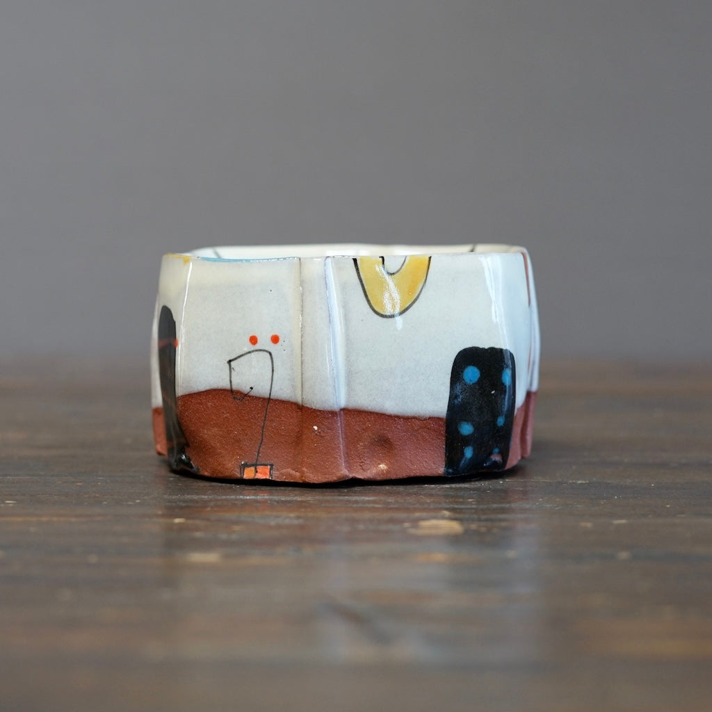 "Schematics" Square Bowl #BC95D