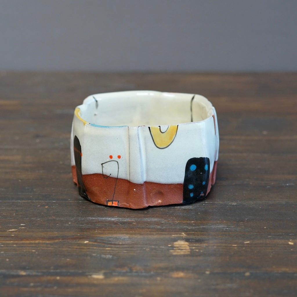 "Schematics" Square Bowl #BC95D