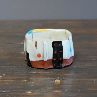 "Schematics" Square Bowl #BC95D