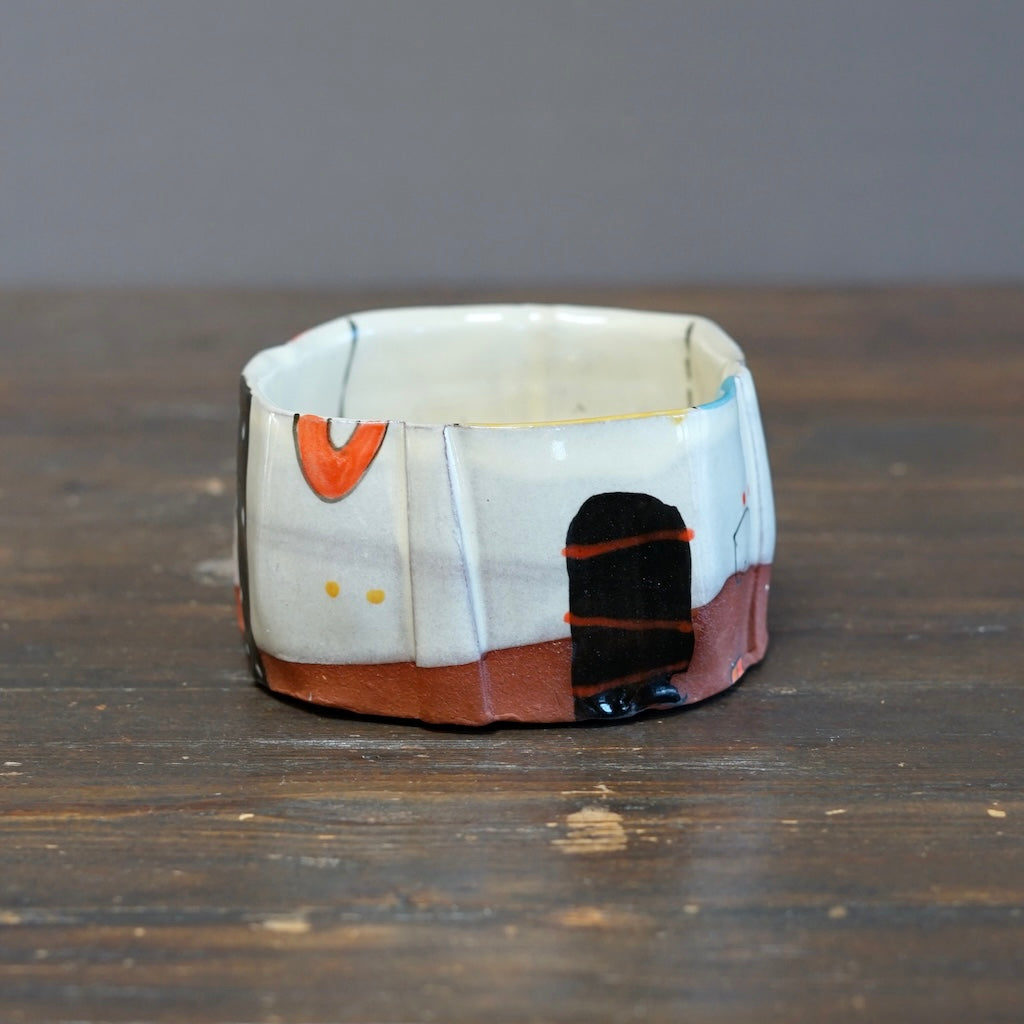 "Schematics" Square Bowl #BC95D