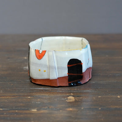 "Schematics" Square Bowl #BC95D