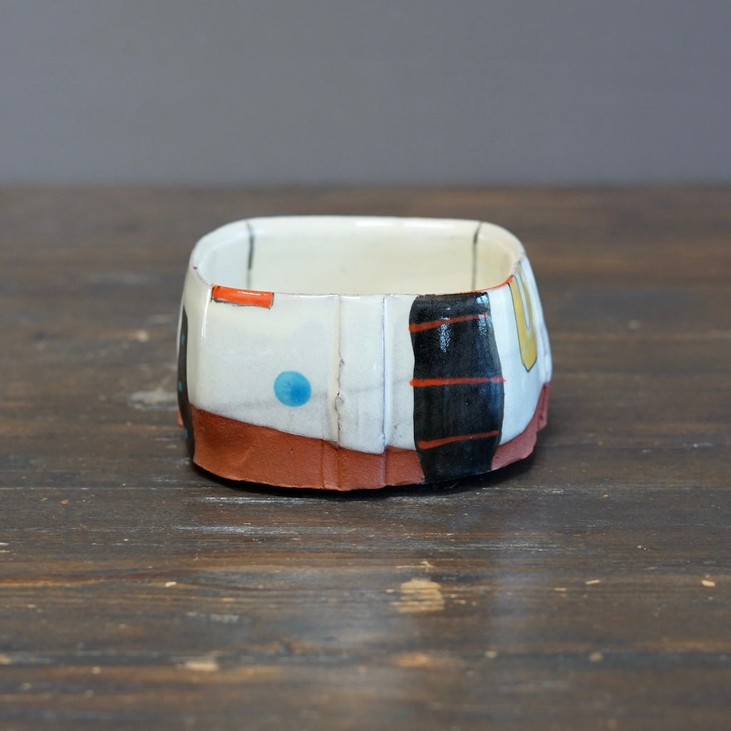 "Schematics" Square Bowl #BC95E