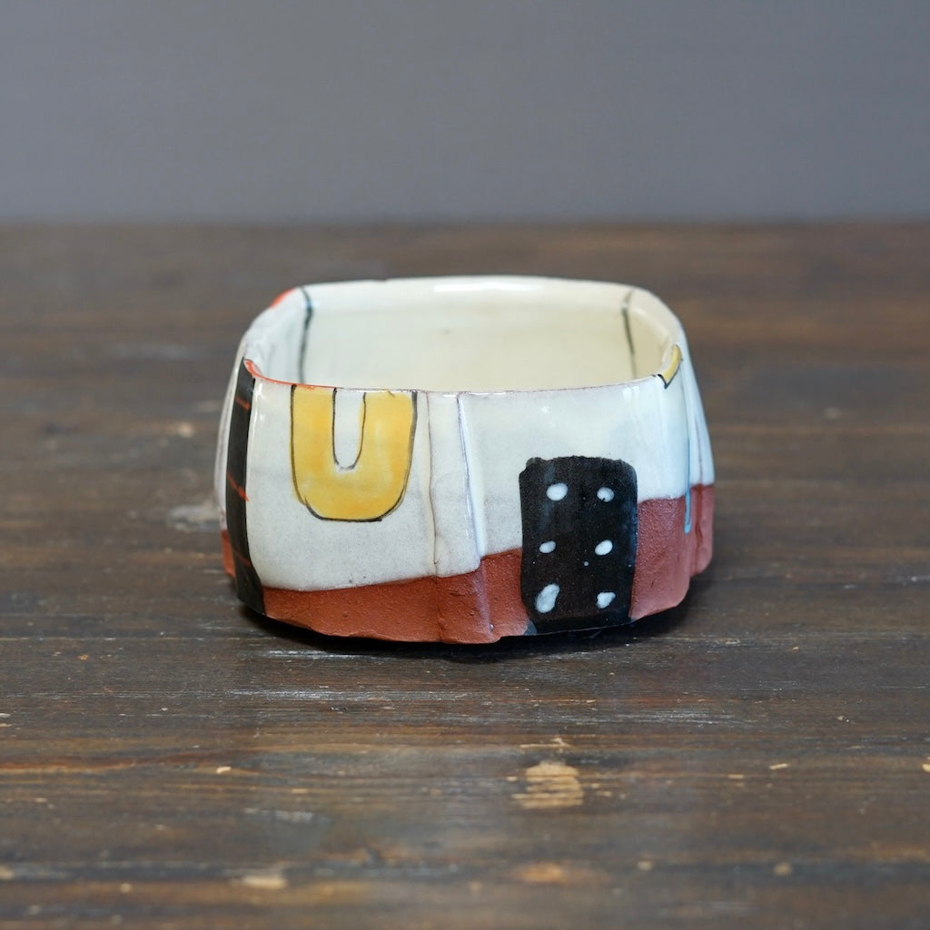 "Schematics" Square Bowl #BC95E