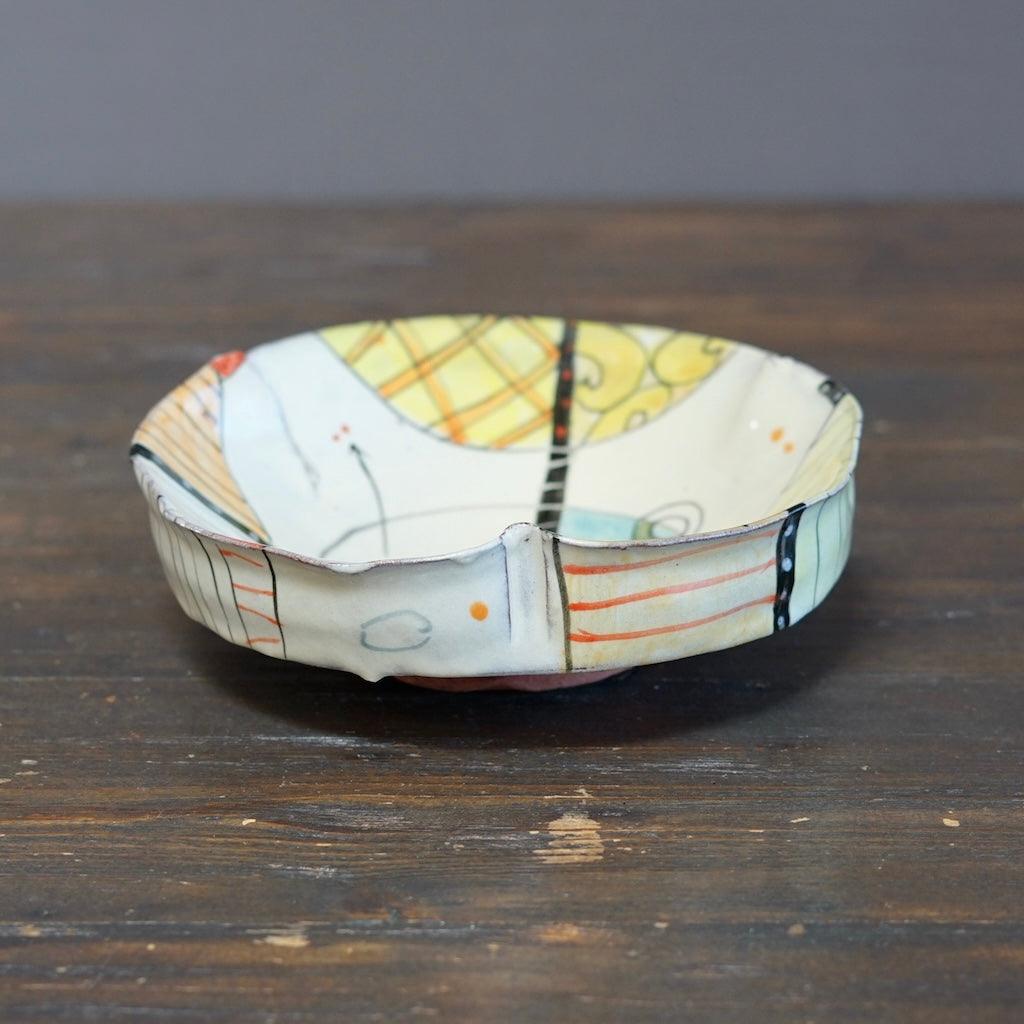 "Schematics" Medium Bowl #BC93