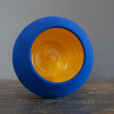 Dino Vase Blue / Yellow #JT279