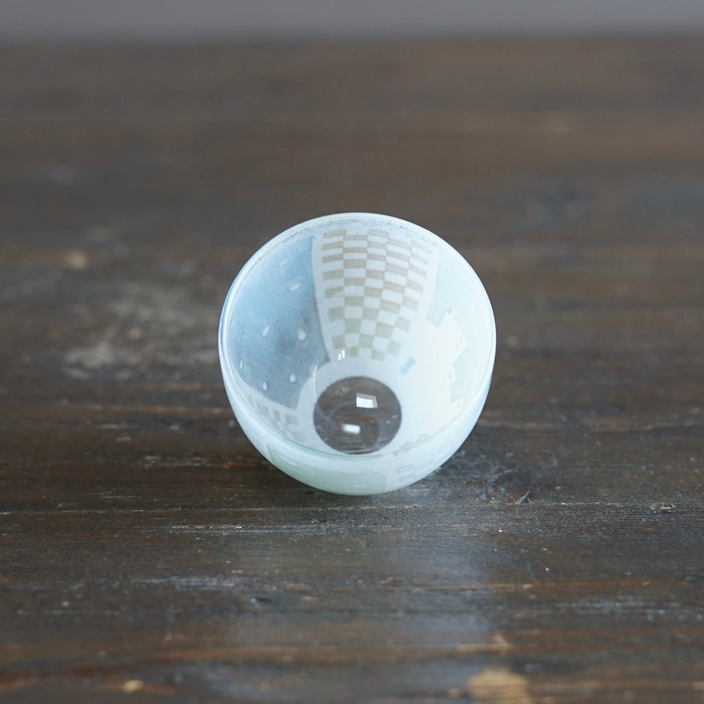 Village Skyline GUINOMI Sake Cup #UR5