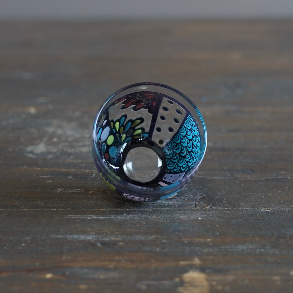 Hydrangea Garden GUINOMI Sake Cup #UR6